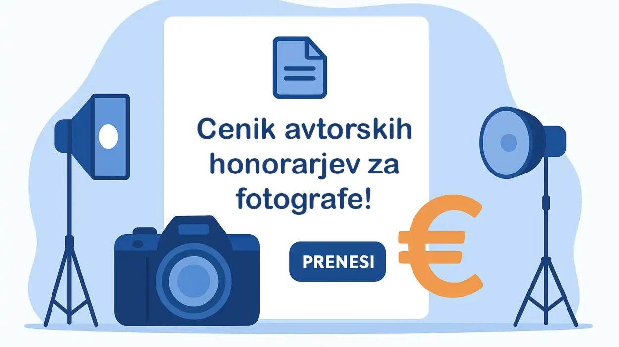Cenik avtorskih honorarjev za fotografe Društvo profesionalnih fotografov Slovenije
