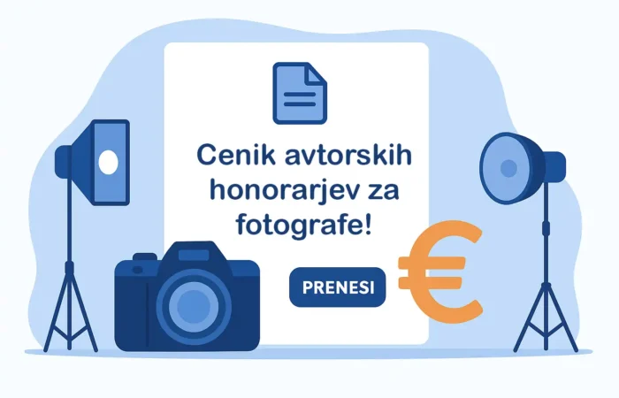 Cenik avtorskih honorarjev za fotografe Društvo profesionalnih fotografov Slovenije